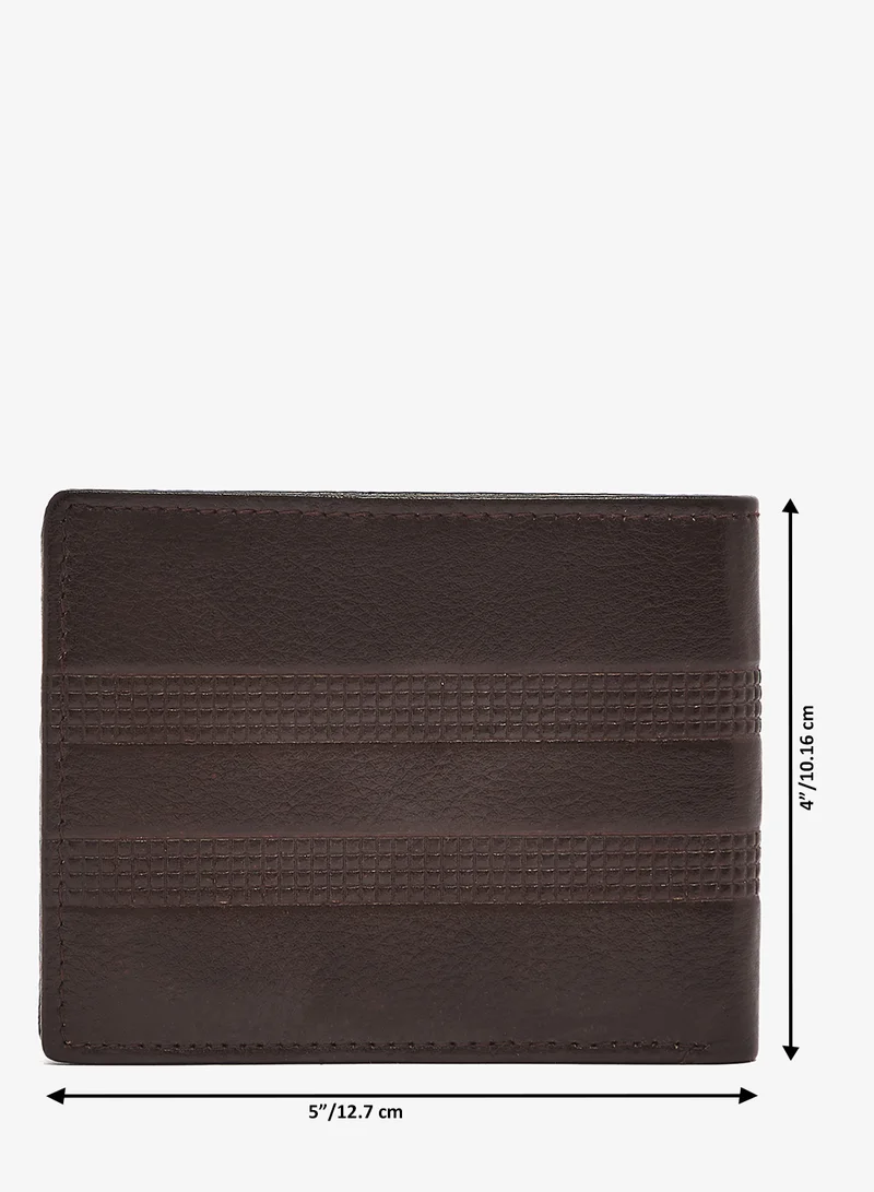 Robert Wood  Genuine Leather Textured Bi-Fold Wallet for Men | Best Price UAE